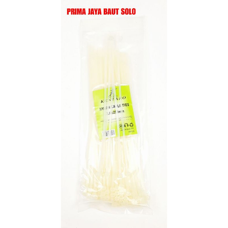 

CABLETIES 25 CM PUTIH