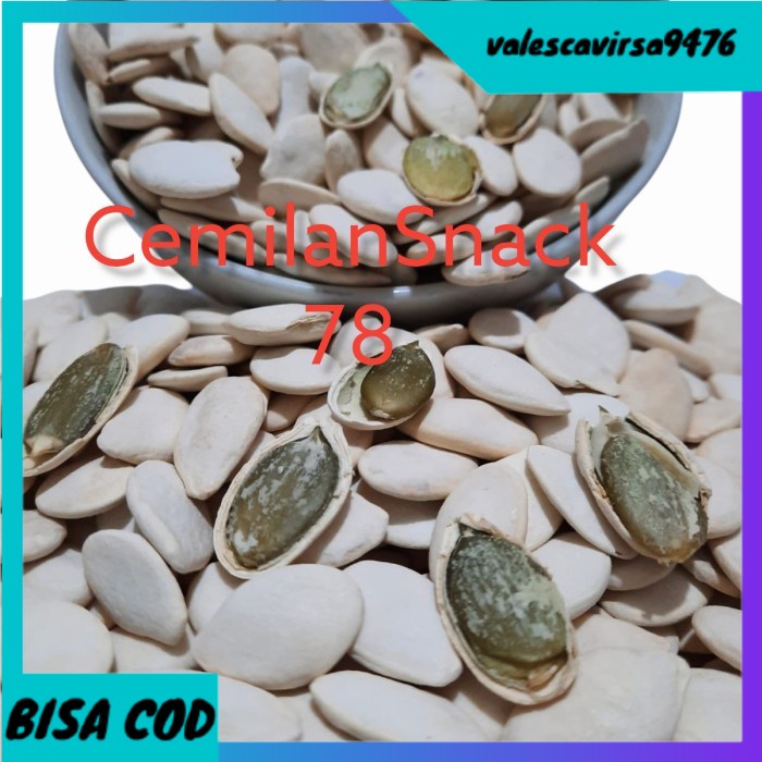 

⭐BISA COD⭐ kuaci putih atau biji labu 500gram