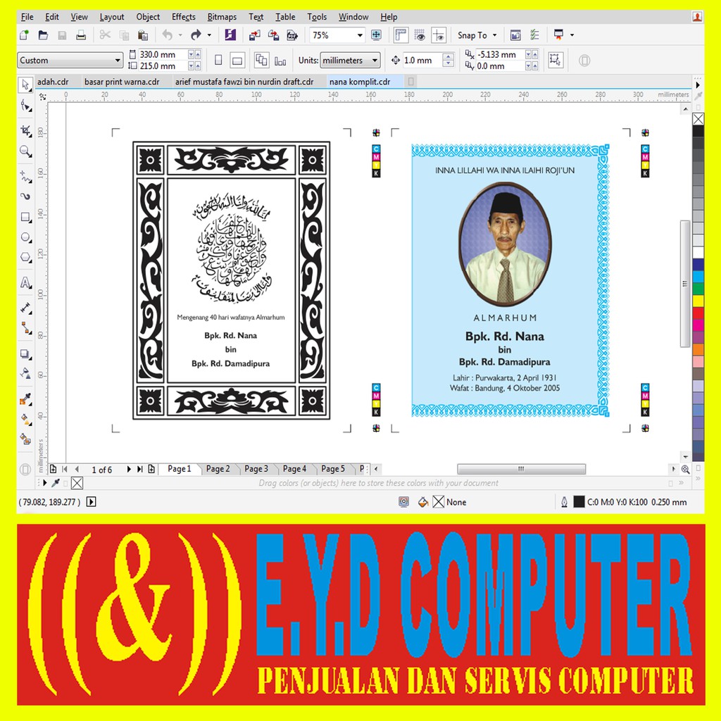 Download 72+ Contoh Surat Yasin Cdr Terbaik Dan Terbaru