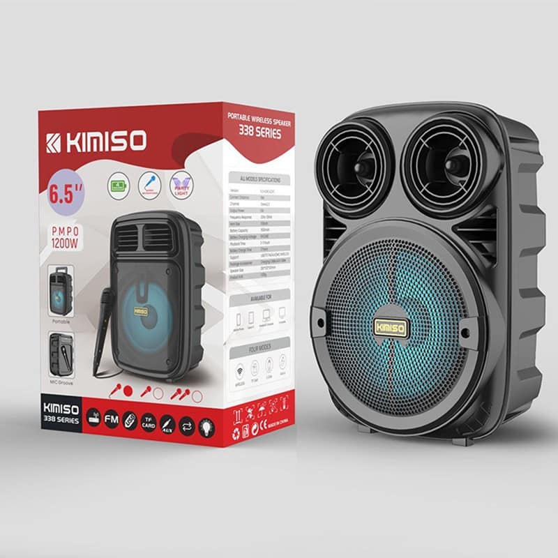 Speaker Bluetooth KIMISO KMS 3381 / KMISO QS-2602 Free Mic 6.5 INCH KARAOKE