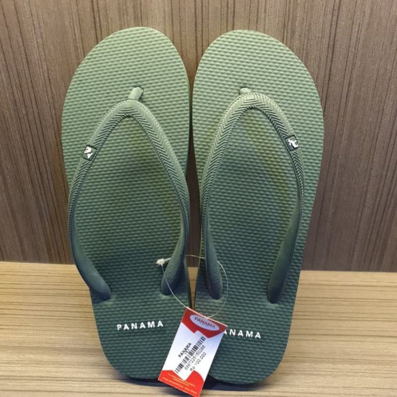 Sandal Panama Cewe / Sendal Jepit Wanita Panama WB2 Green Army