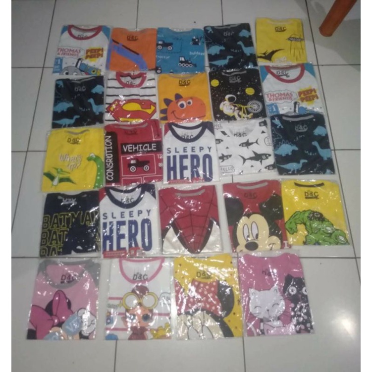 Paket usaha kaos anak karakter