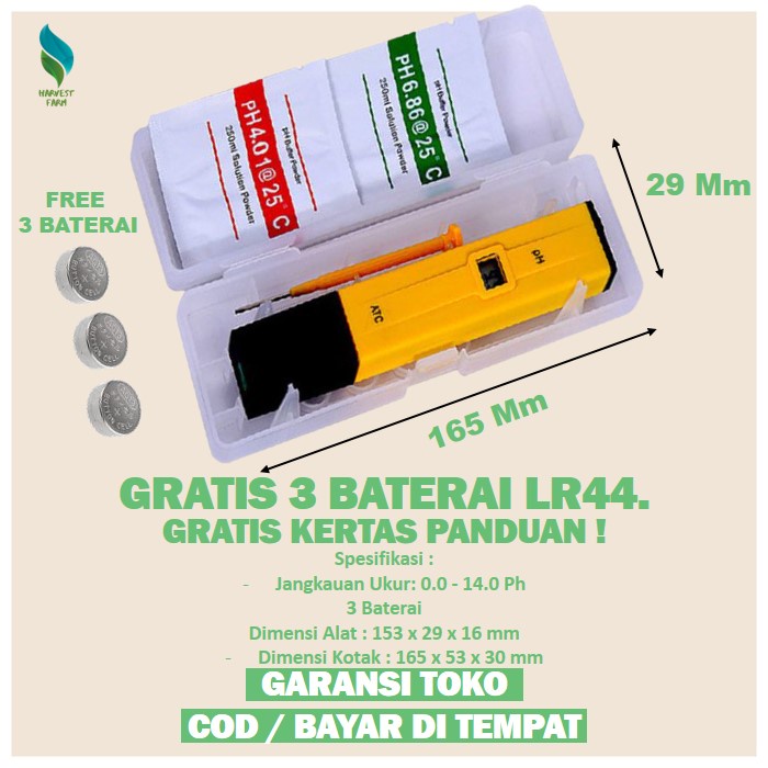 Alat Ukur Ph Meter Air Ph Air Hidroponik Kit MultiTester Ph Tester Ph Meter Tanah Ph Meter Digital P