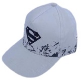 TopI Baseball Anak COWOK Logo SUPERHERO BORDIR Gaya HipHop Motif Kartun Gya Ko terbaru-Superman Putih