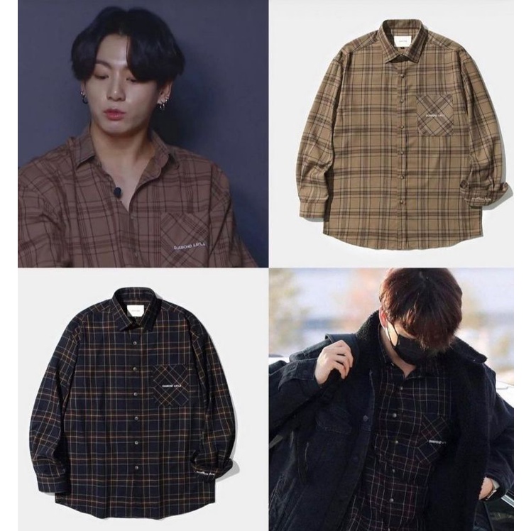 OFFICIAL KEMEJA DIAMOND LAYLA JK / DIAMOND LAYLA JUNGKOOK BTS