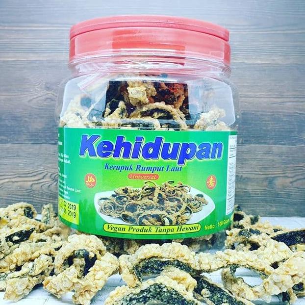 

Kerupuk Rumput Laut Wijen Vegetarian Halal 100 Gram Kehidupan