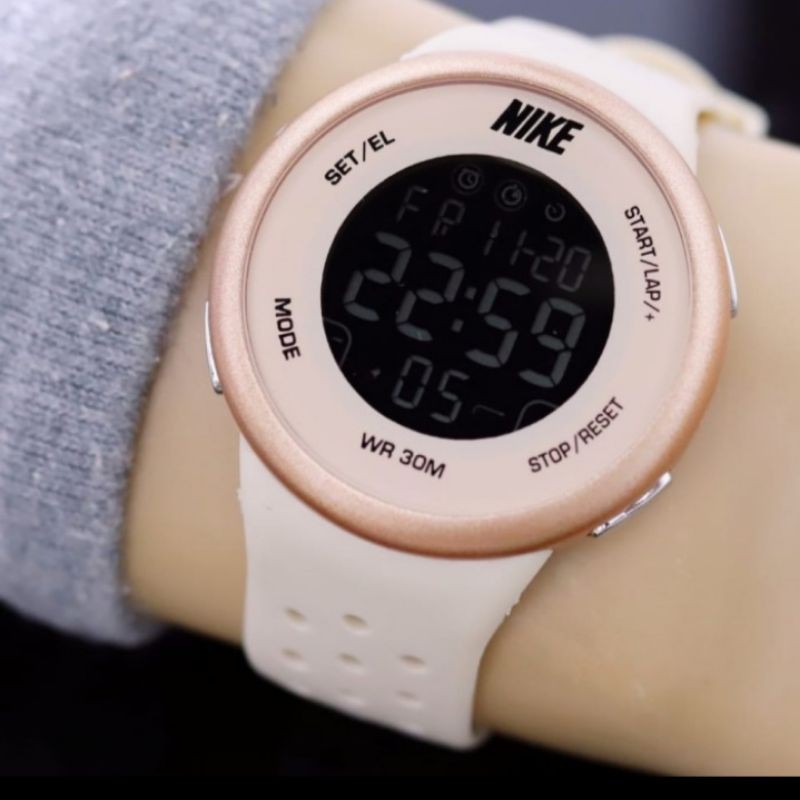 Jam tangan wanita NIKE cewek dual tone digit rubber