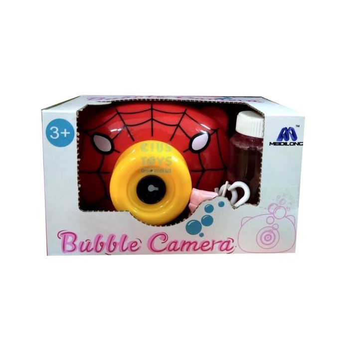 BUBBLE CAMERA SPIDERMAN MAINAN KAMERA BUBBLE BUSA SABUN