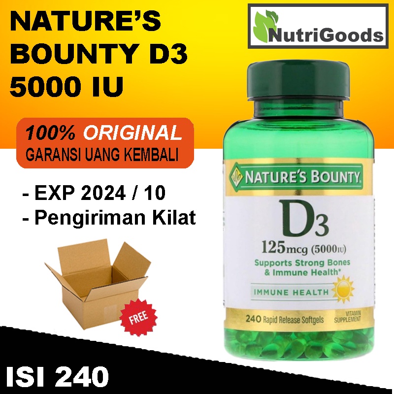 NATURE NATURES NATURE'S BOUNTY D3 5000 IU 240