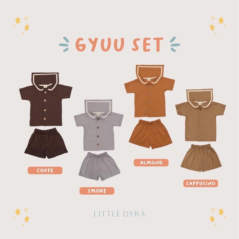 LITTLEDYRA GYUU SET SETELAN ANAK PEREMPUAN SETELAN ANAK LAKI-LAKI 1-5 TAHUN