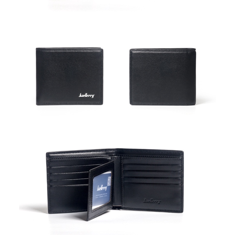 BAELLERRY Dompet Pria Dompet Kulit Sintetis Dompet Lipat Pria Dompet Cowok Murah 83.ID