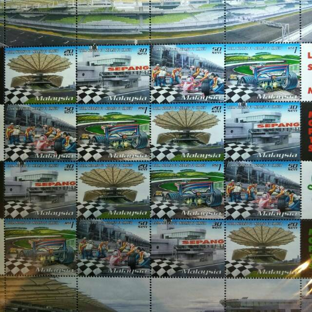 

Full Sheet Perangko Formula 1 Grand Prix - 1999 - Prangko Malaysia