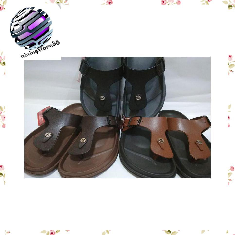 Sandal sendal pria Jepit KaretModelCarvil Merk New Era ZX10