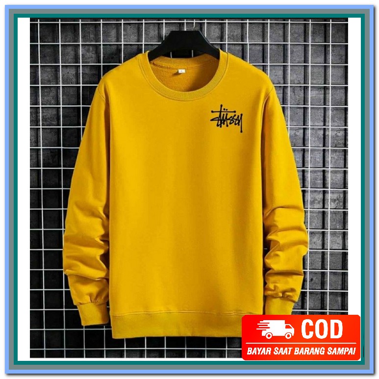 Sweater Eighty Nine Basis Crewnek Pria Wanita Terbaru Dan Murah / PO715 Sweater Crew Neck Stussy/Sw
