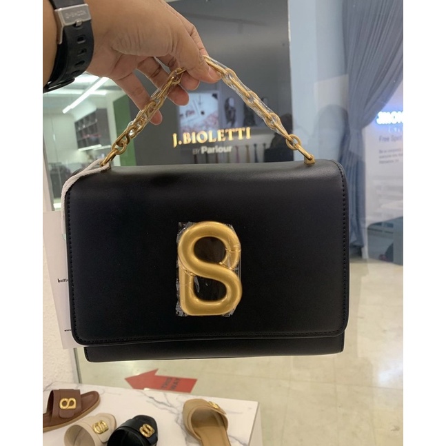 alva bag black buttonscarves preloved