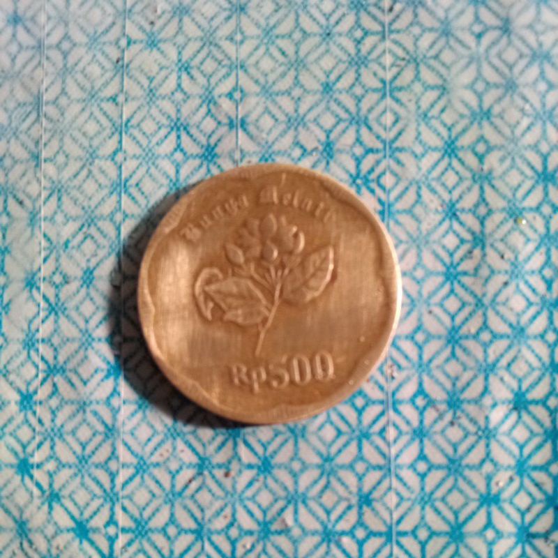 koin kuno 500rp gambar melati tahun 1992