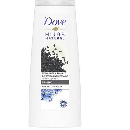 ☑ Dove Shampoo Hijab Natural Anti Ketombe Rambut Hitam Panjang - Menthol Dingin - Rambut Rontok - 13