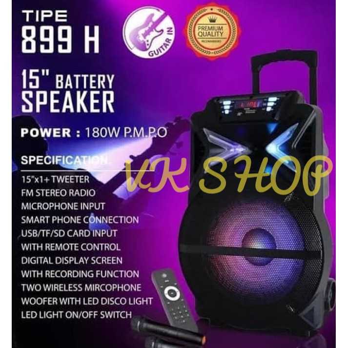 Speaker Portable Wireless Meeting Noise 899 H 899H Original 15 inch
