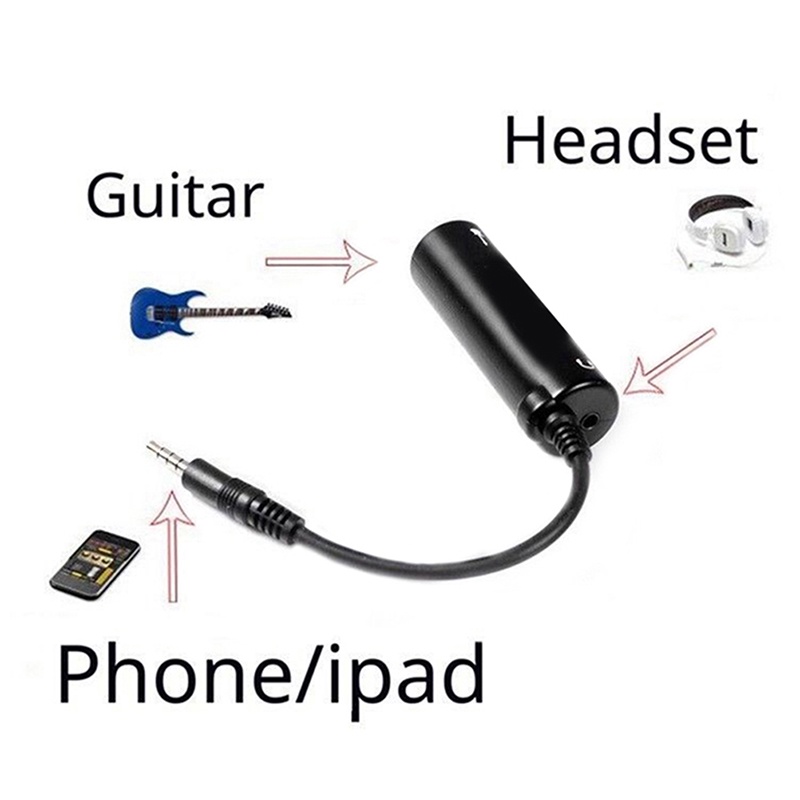 {LUCKID}Guitar Interface Converter Replacement Guitar for Phone New A2T1