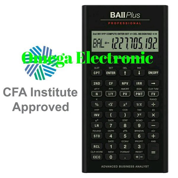 

Texas Instruments BA II Plus Professional Financial Calculator Kuliah