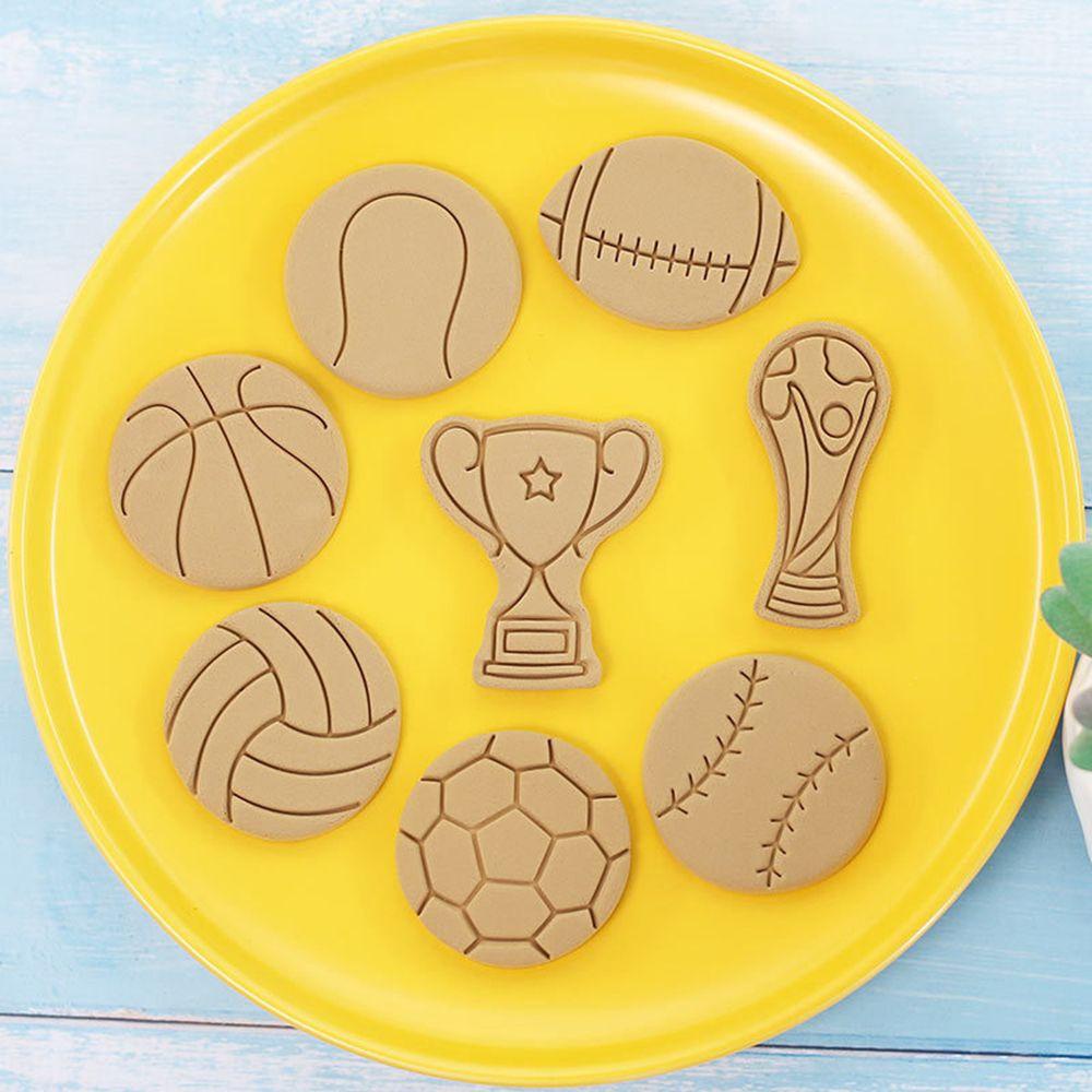 Preva 8pcs/set Cetakan Biskuit DIY Pastry Dekorasi Cetakan Kue Sepak Bola