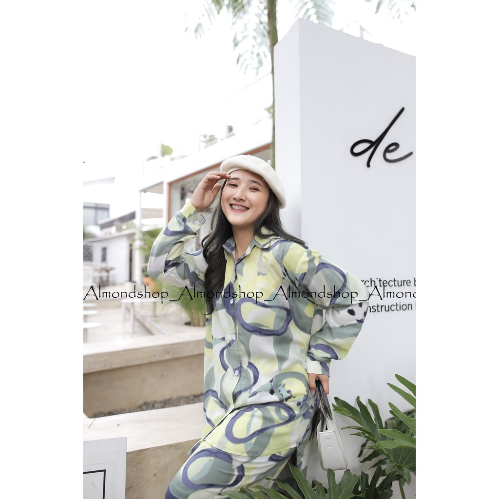 Azilla Set / Daily Set Tie Dye / One Set Rayon Busui / Setelan Piyama / Pajamas Kekinian