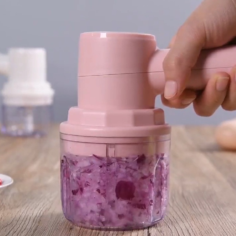 Mini chopper Hand mixer 2in1 Blender Mini Blender Daging Portable Blender Bumbu Dapur USB Charging Multifungsi