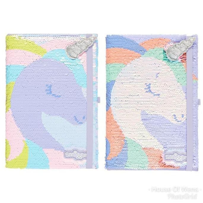 

SMIGGLE A5 WOW RIVERSEY SEQUIN NOTEBOOK - BUKU DIARY UNICORN