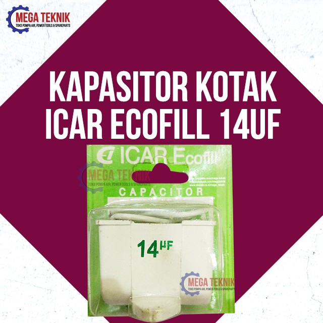 Capasitor Kapasitor Pompa Air Kotak Kabel 14uf Micro Mikro Icar