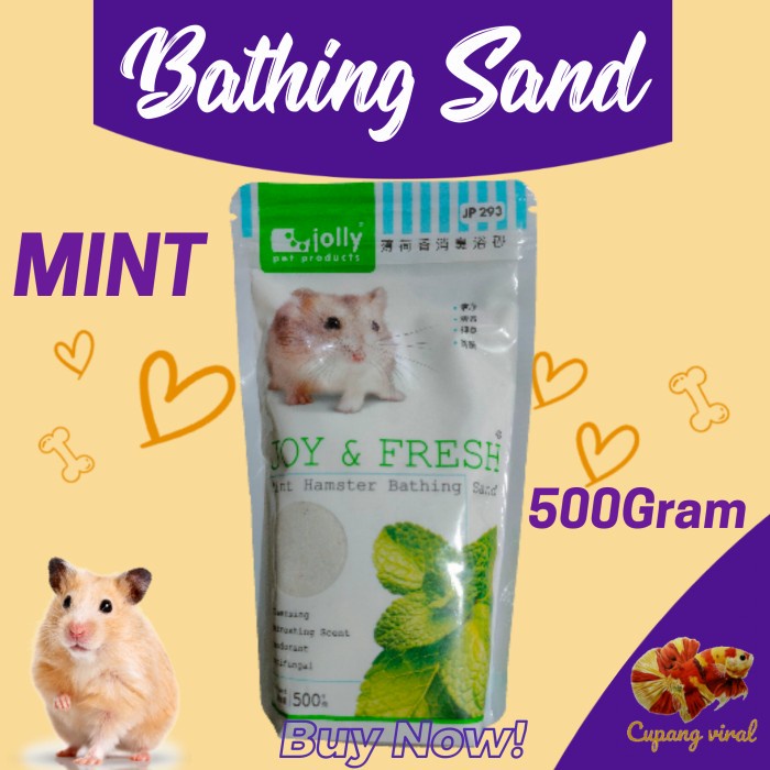 Jolly - Mint Hamster Bathing Sand / Pasir Mandi Hamster 500Gram