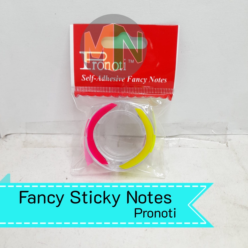 

Sticky Notes / Tag / Label Pronoti Self Adhesive Fancy Notes 2 Warna