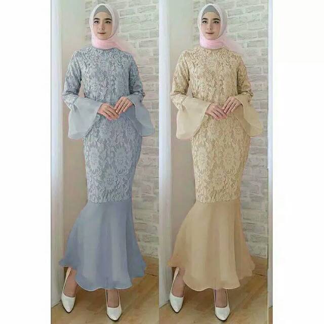 Dress party/dress duyung/gamis duyung kekinian