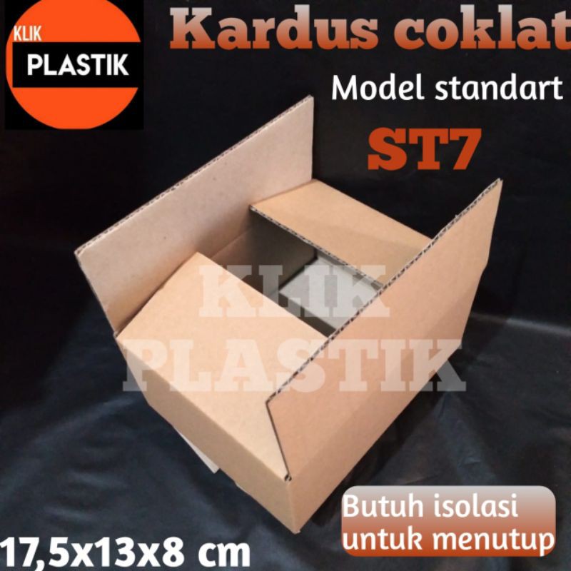 

KOTAK ST-7 KARDUS COKLAT POLOS ST7 KARTON BOX DUS PACKING HP AKSESORIS