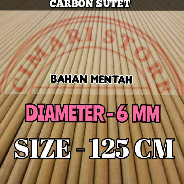 Ie7Code Carbon Sutet Bahan Mentah 125cm 6mm(masakini)I4B2