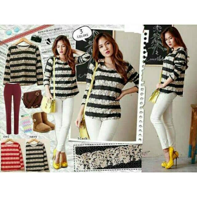 Kaos Rajut Tee Import Bkk Knit