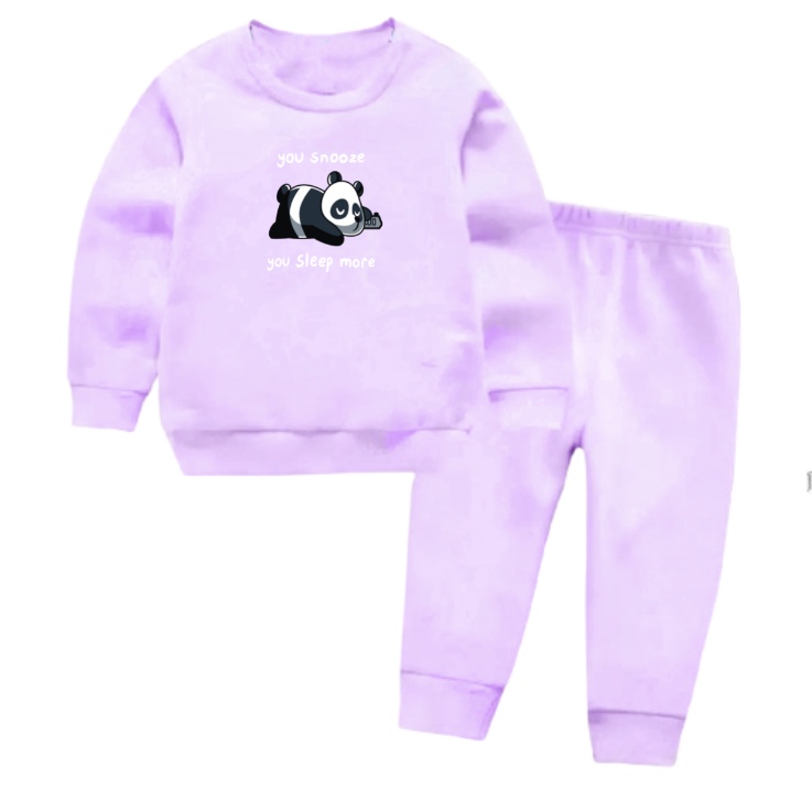 Setelan Sweater Anak Panda Sleep Oblong/Set Sweater Anak