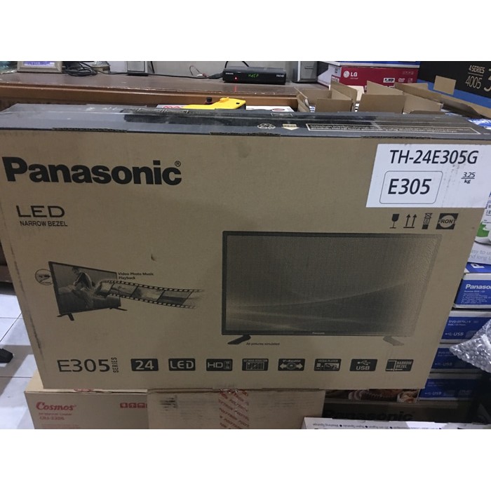 Televisi TV Led 24 Inch Panasonic TH-24E305G - VGA PC Input - Monitor
