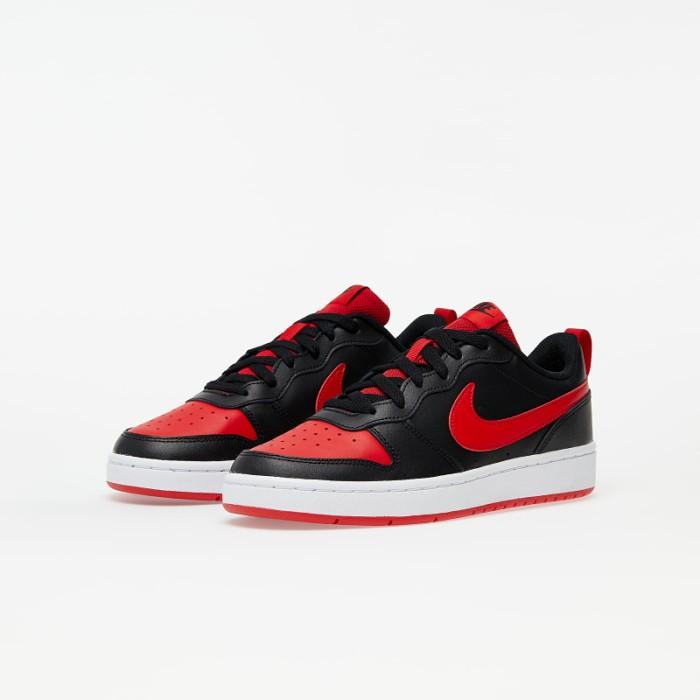 Nike Court Borough Low 2 (Gs) - Black/University Red/White