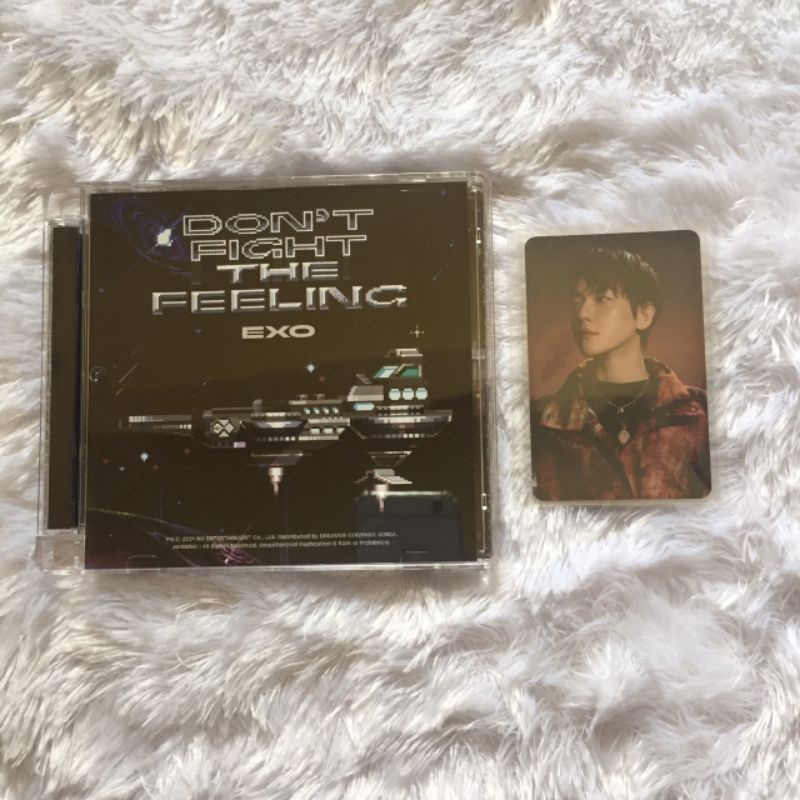 [READY INDO SIAP KIRIM] ALBUM EXO DON'T FIGHT THE FEELING DFTF JEWEL CASE VERSION + AR CLIP CARD BAE