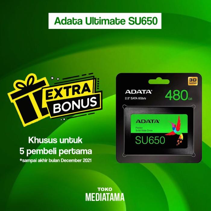 Ssd | Adata Ssd Su650 Ultimate 480Gb 2.5" Sata Iii
