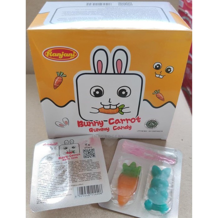 

RANJANI BUNNY CARROT CANDY 24pcs 240gr