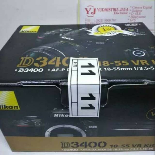 Nikon D3400 Body Only Baru (Garansi Resmi)