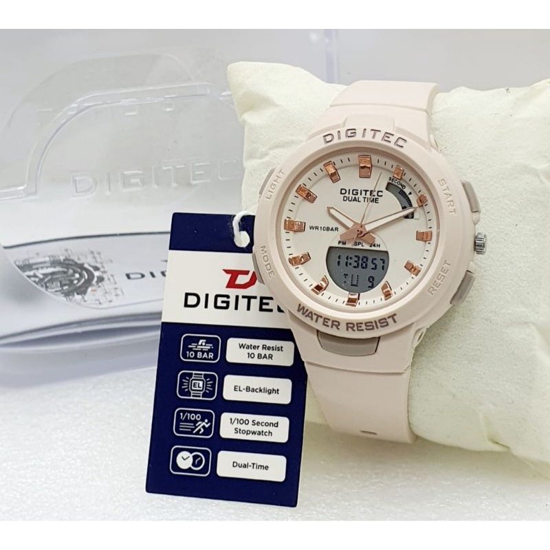 JAM TANGAN CEWEK SPORTY KEREN DIGITEC 4082 ORIGINAL WATER RESIST NEW