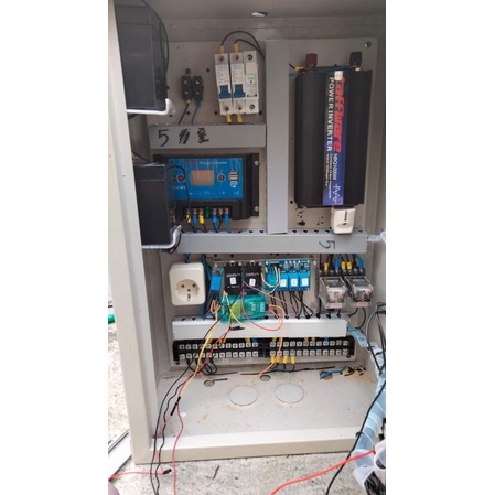 Set Panel Kontrol Kolam Ternak Ikan Tenaga Surya