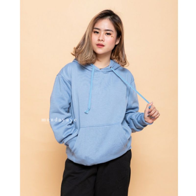 HOODIE JUMPER STEEL BLUE