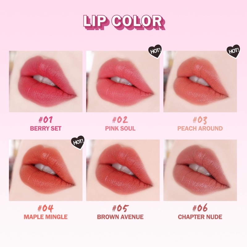 BNB barenbliss Berry Makes Comfort Lip Cream Korea Liquid Lipstik「24H Moisturizing」( YOU MAKEUPS OFFICIAL STORE )