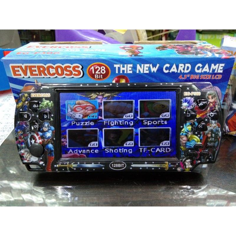 Game Portable PSP Game bot Evercross P300 128bit Layar besar Nintendo Games