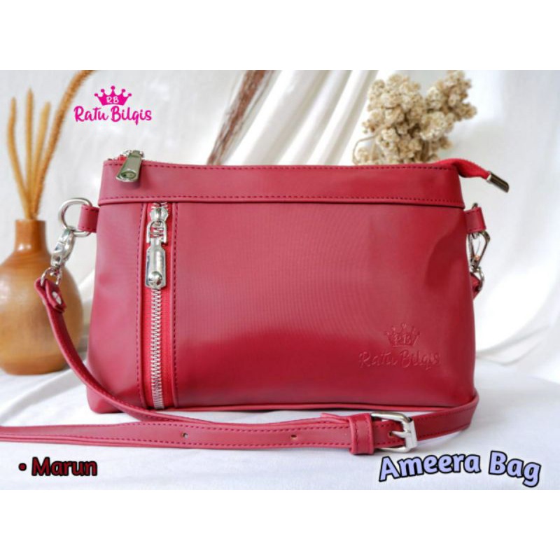 AMEERA BAG CHOCOLY BY RATU BILQIS TAS SLEMPANG KERJA HARIAN