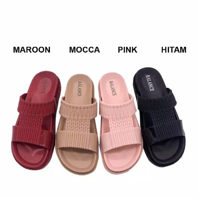 Sandal Slop Platform Balance / Sandal Wedges / Sandal Slop / Sandal Balance / Sandal Wanita