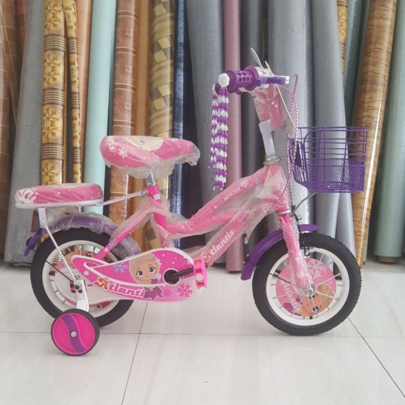 Sepeda Anak Perempuan Atlantis Elsa Frozen 12"